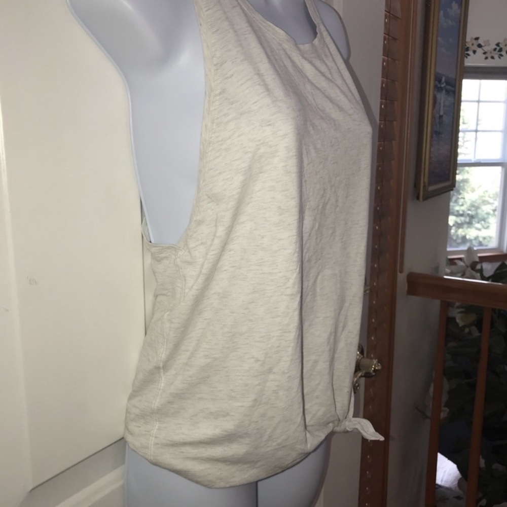 S lululemon knot white tie front t shirt